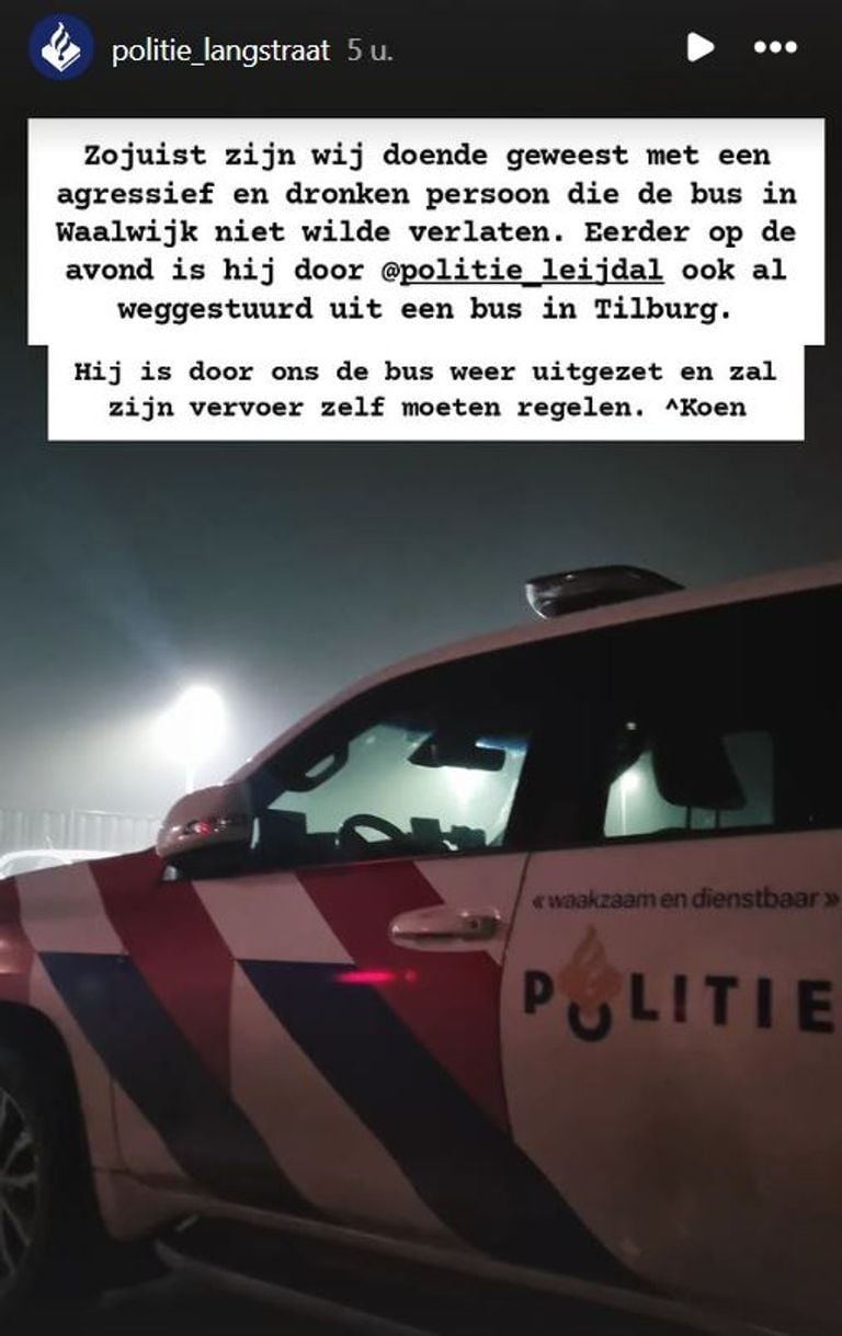 Foto: Instagram politie Langstraat