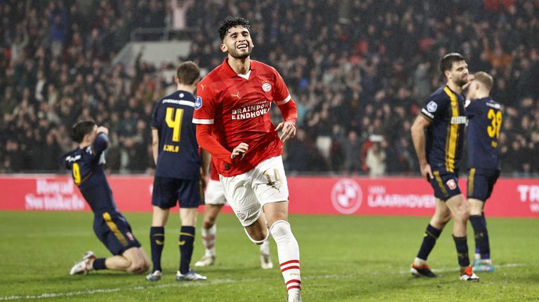 Ricardo Pepi scoort in de laatste seconde tegen FC Twente (foto: ANP/Maurice van Steen). 