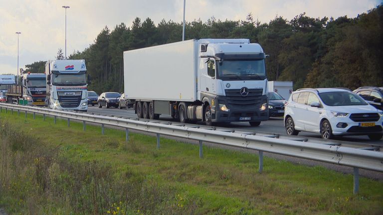 Nog meer files, wen er maar aan (foto: Omroep Brabant).