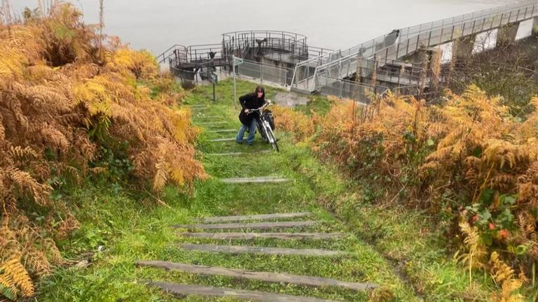 Bergje op, bergje af richting Glasgow (foto: Gijsje van Bakel).