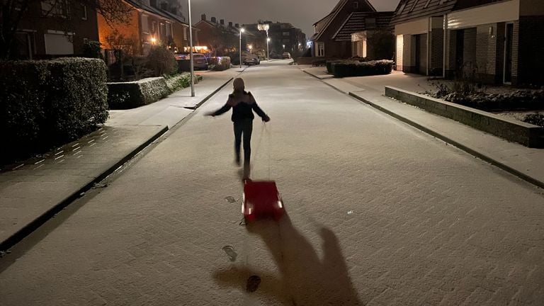 Féline in de sneeuw (Foto: Bjorn van Zandvoort). 