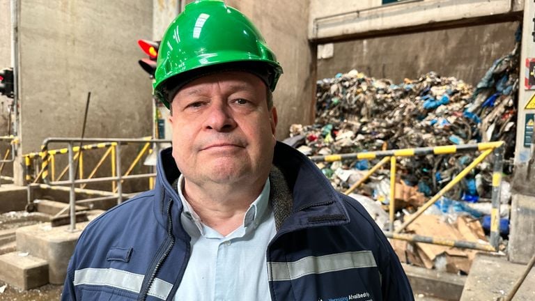 Jeroen Stein van de Vereniging Afvalbedrijven (foto: Jan Peels) 