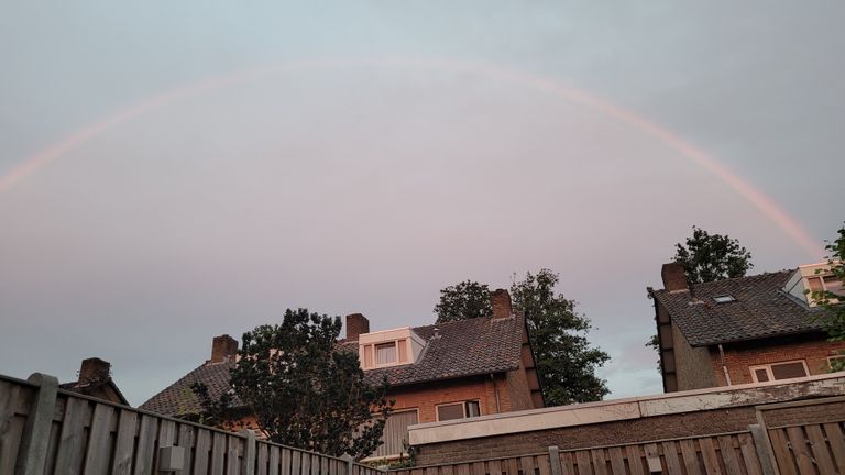 Wel een regenboog, geen regen. Kan dat eigenlijk?