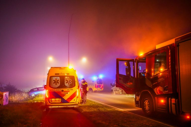 Er werden veel hulpdiensten ingeschakeld (foto: SQ Vision).