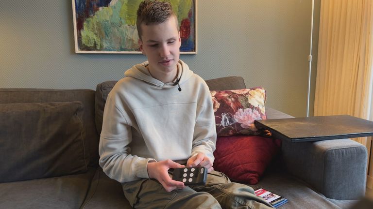 Wout Boudry (17) met zijn Hable One (foto: Floortje Steigenga).