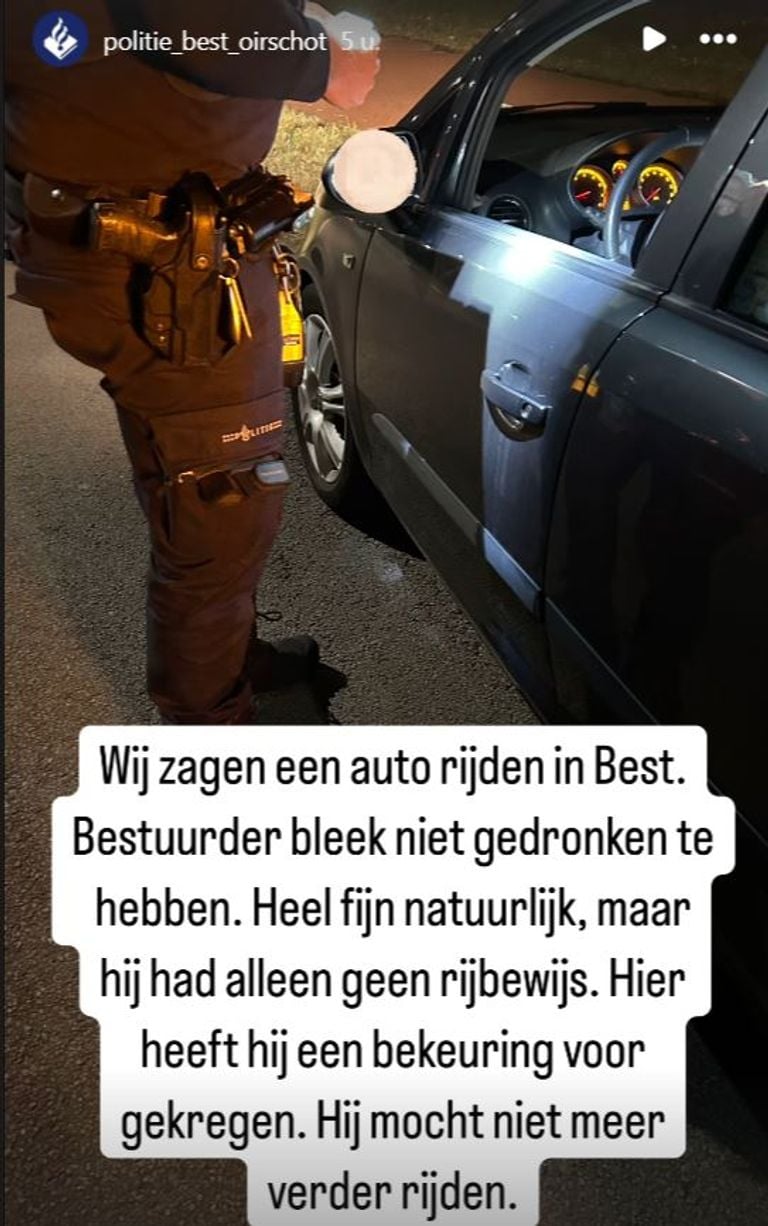 Foto: Instagram politie Best-Oirschot