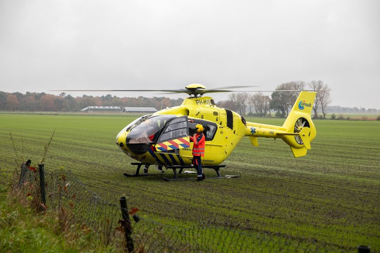 Ook een traumeheli werd ingezet (foto: Christian Traets/SQ Vision).