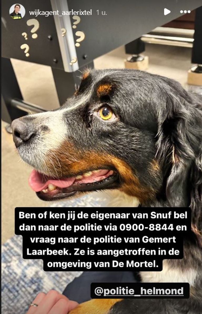 Foto: Instagram wijkagent Aarle-Rixtel