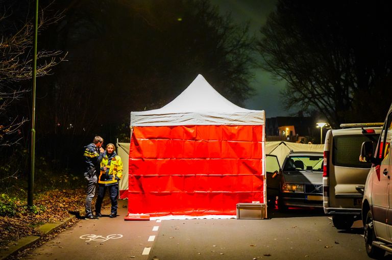 De weg was compleet afgezet (foto: SQ Vision).