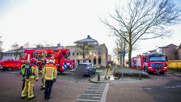 Het Draadeind in Best waar de brand uitbrak (foto: SQ Vision).