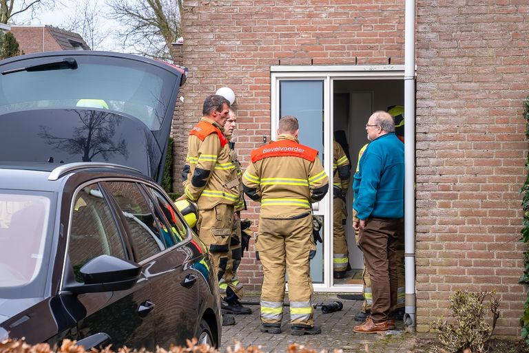Brand in huis na laden elektrische auto's (foto: Iwan van Dun).