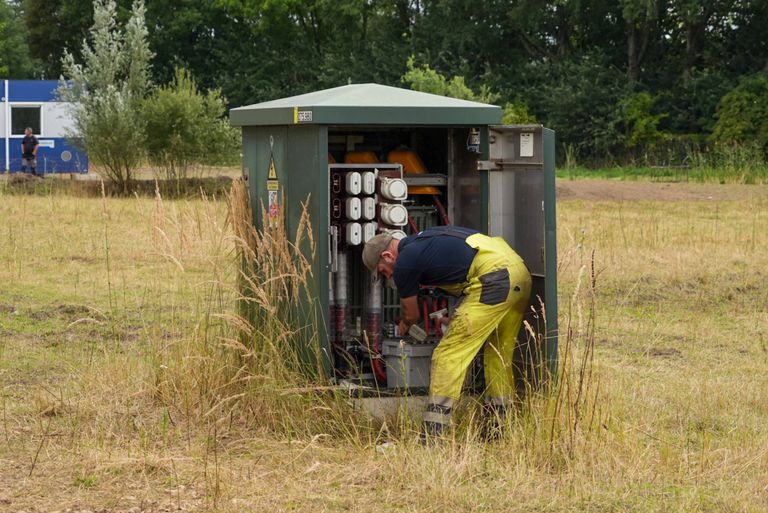 Enexis moest de stroom uitschakelen (foto: Harrie Grijseels/Persbureau Heitink).