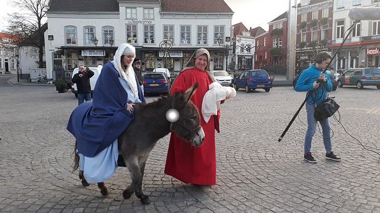 Eind vorig jaar nam de parochie ook al een kerstfilm op.