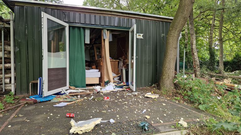 Explosie in vakantiehuisje Rosmalen (foto: Noël van Hooft)