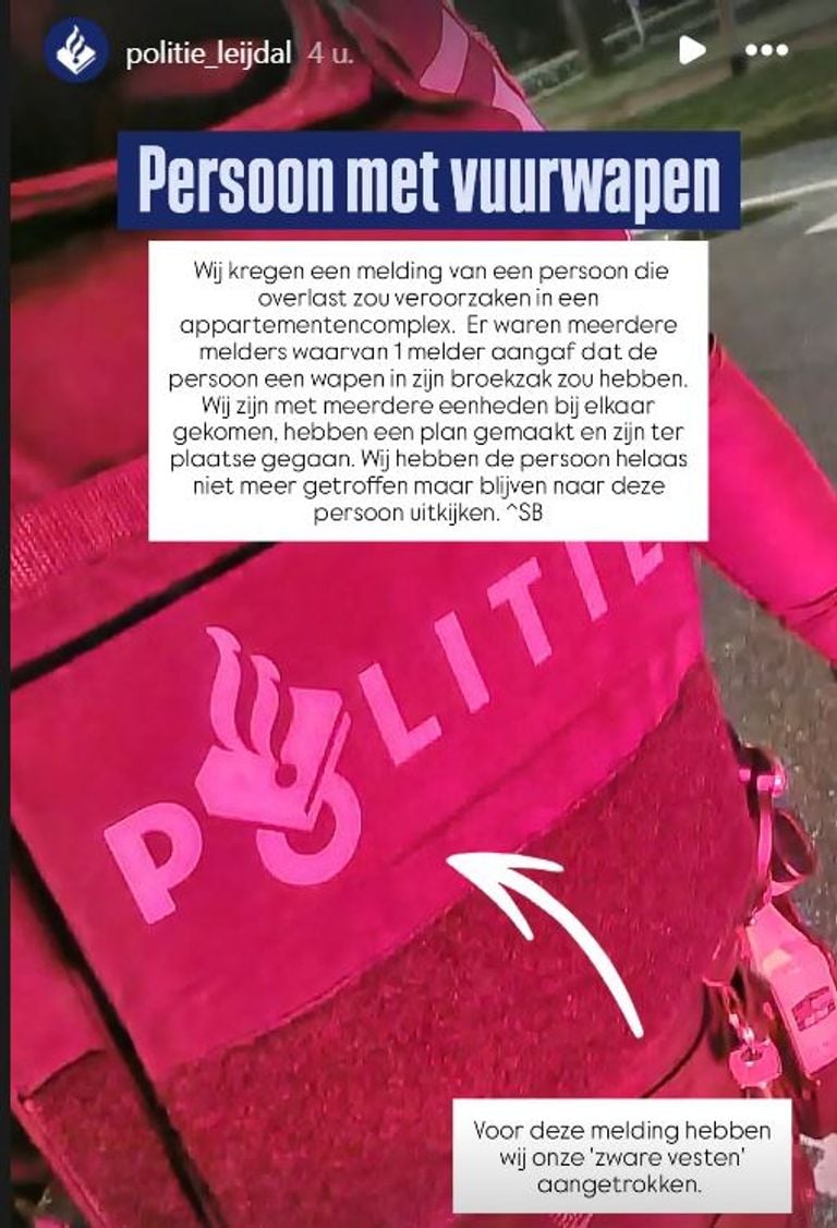 Foto: Instagram politie Leijdal