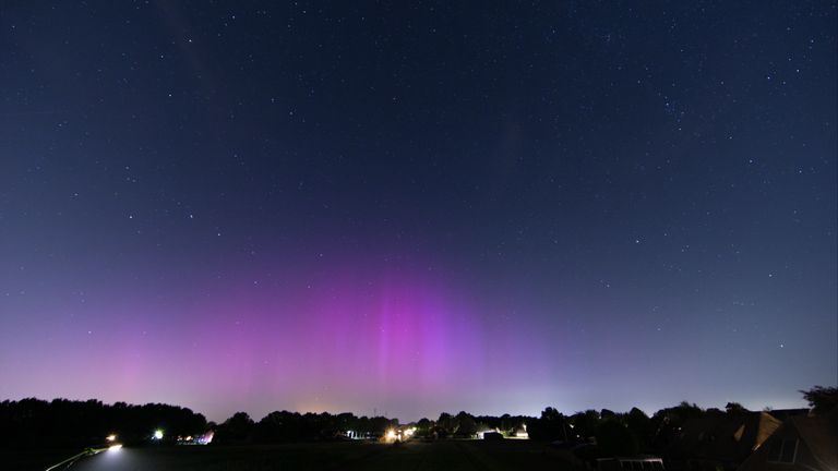 The Northern Lights on Sunday evening (Photo: Victor van Wulfen)