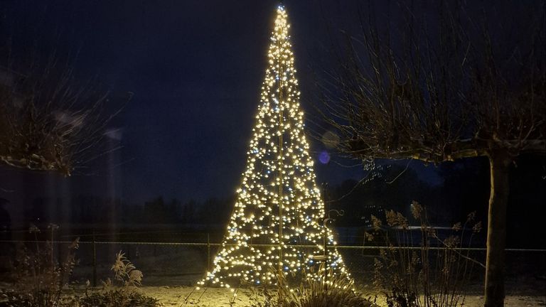 Kersttafereel in een winters Sint Anthonis (foto: Karin Cornelissen).
