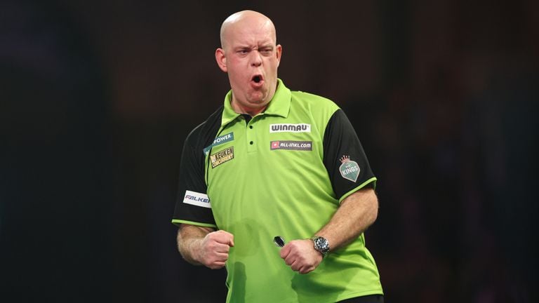 De zevende WK-finale is een feit voor Michael van Gerwen. (Foto: PDC, Taylor Lanning)