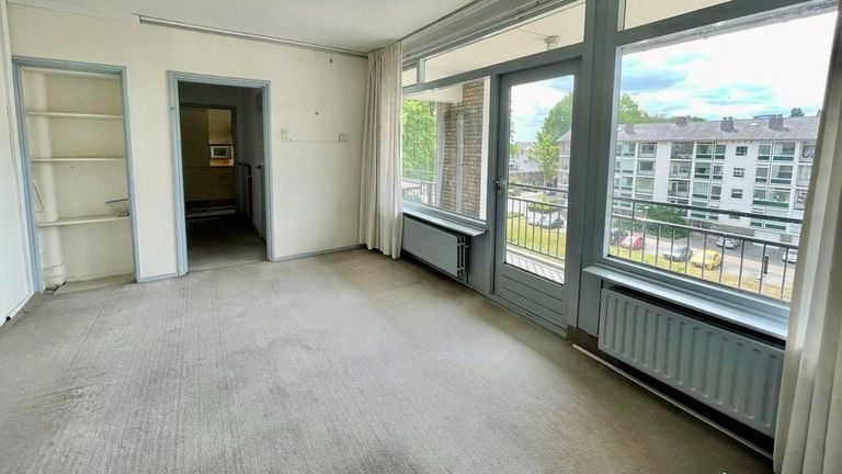 Een studio van 30 m2. Dit is je slaap/woonkamer (Foto: Giesbers & De Kort).