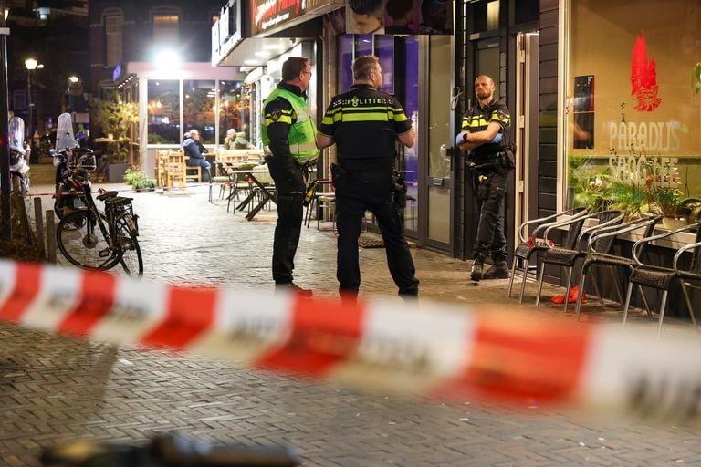 Een gebied rondom het restaurant is afgezet (foto: SQ Vision).