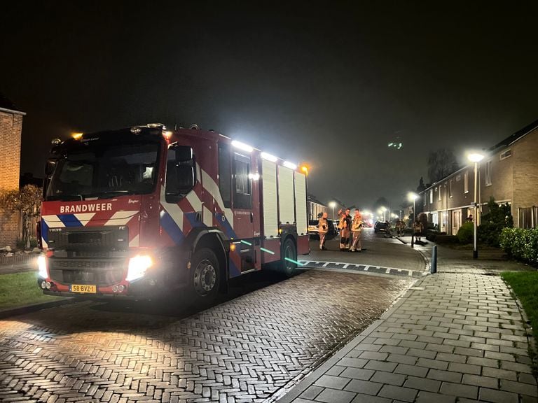 De brandweer in actie in Etten-Leur (foto: Perry Roovers/SQ Vision).