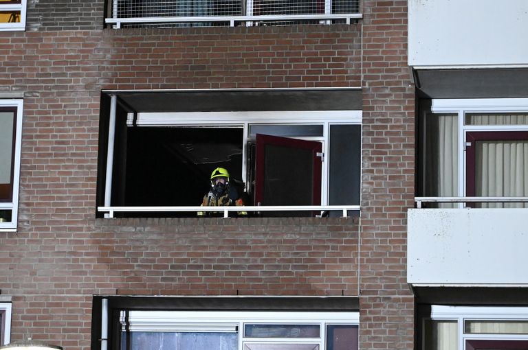 De brand was snel onder controle (foto: Perry Roovers/SQ Vision).