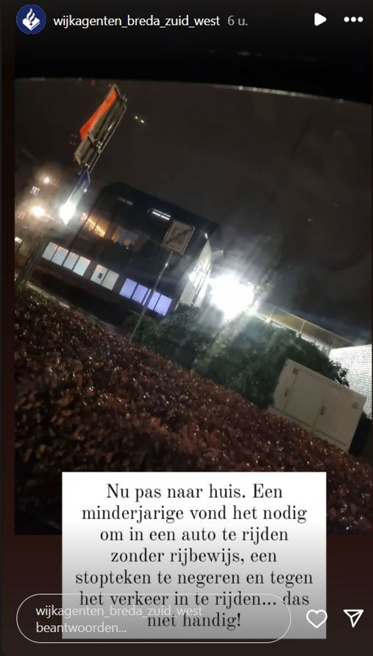 Foto: Instagram wijkagenten Breda Zuidwest