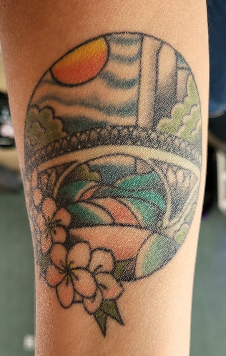 Sharons tattoo (privéfoto).