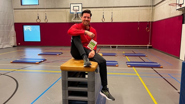 Het idee van de Move Breaker komt van docent bewegen en sport Mathijs Rosielle (foto: Rogier van Son). 