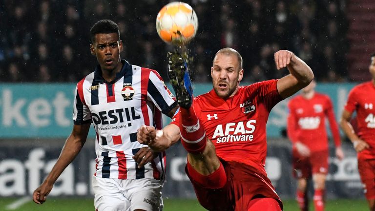 Ron Vlaar na twee knieblessures tegen Willem II.