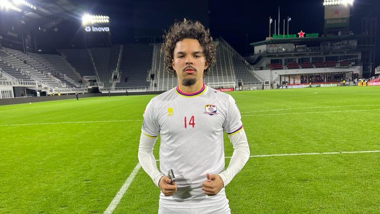 Rigolino Stakenburg na zijn debuut voor Bonaire (foto: Flavio Maestroni Photography).