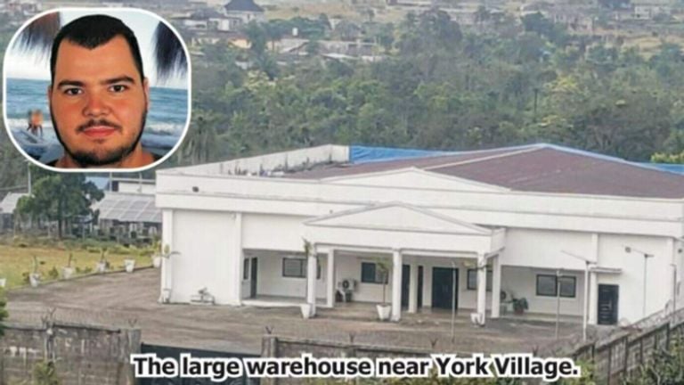 Dit zou het druglab zijn (bron: Gleaner).