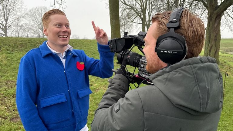 Frans en Peter van Reijen maken samen 'Simsala Saartje' (foto: Erik Peeters)