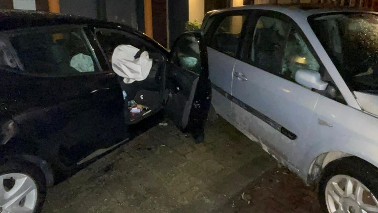 De door klap zijn de airbags ontploft (foto: Eva de Schipper).