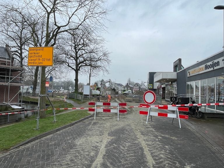 Gasleiding geraakt bij werkzaamheden in Boxmeer (foto: SK-Media)