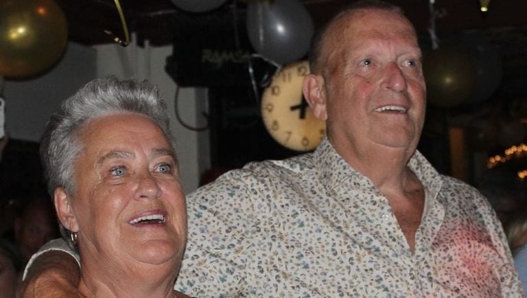 Een stralende Stien en Bert (foto: privéarchief).