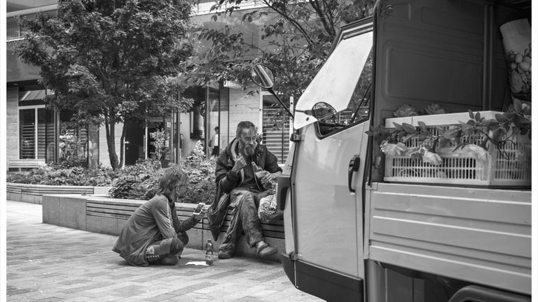 Bastiaan interviewt Rigo (foto: Chris Oomes).