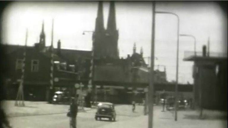 Beeld uit een stadsrit door Tilburg in 1964 (bron: Sjef Verhoeven).