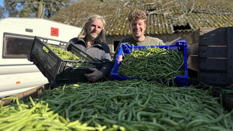 Boer Kees en Thibaud van No Waste Army (foto: Floortje Steigenga).