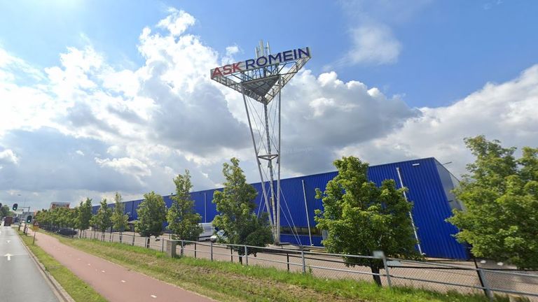 De vestiging van ASK Romein in Roosendaal (foto: Omroep Brabant)