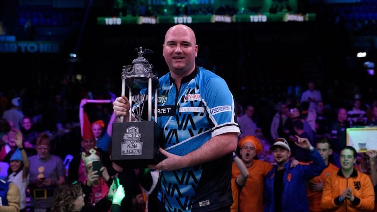 Winnaar in Den Bosch: Rob Cross (foto: Kelly Deckers/PDC).