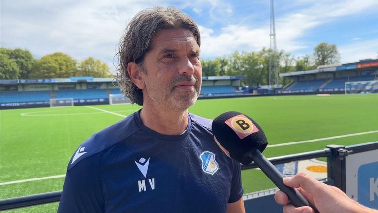 Maurice Verberne, trainer van FC Eindhoven. 