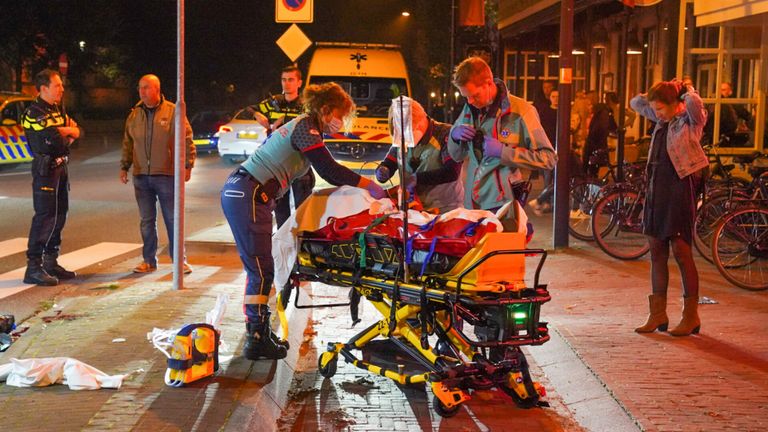 Het slachtoffer zou in Heeze een paaltje geraakt hebben (foto: Dave Hendriks/SQ Vision).