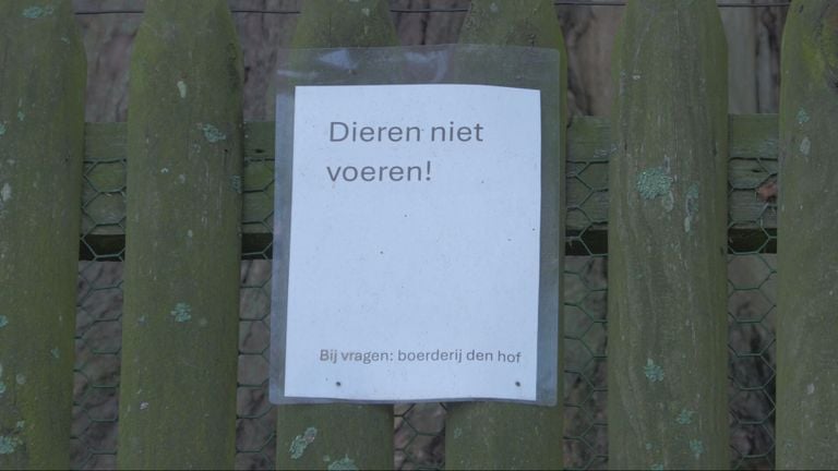 Een waarschuwing bij het dierenpark.