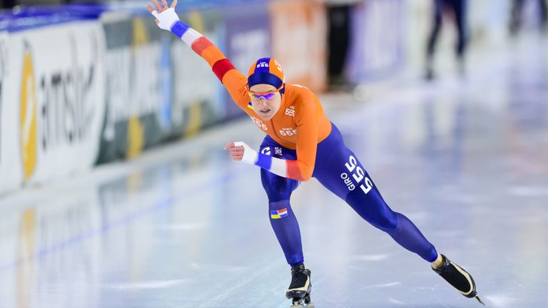 Van start in de laatste rit uit haar glansrijke schaatscarrière (foto: ANP/Olaf Kraak)