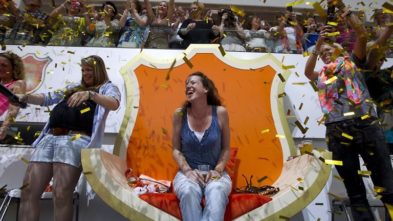 Esther van Schaijk is de miljoenste bezoeker van Groots (foto: ANP).