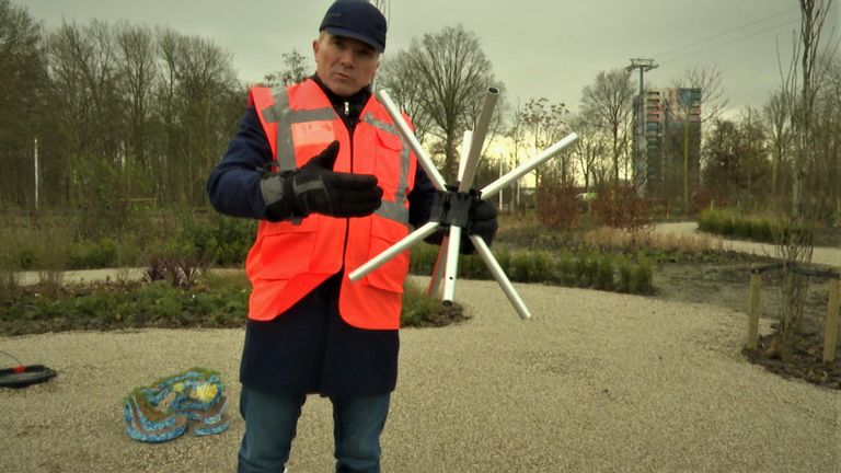 David Bömer van Treeport Zundert op de Floriade in Almere. (foto: Raoul Cartens)