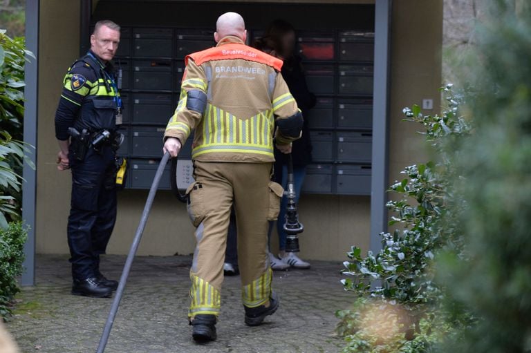 Ook de politie was erbij (foto: Perry Roovers/SQ Vision).