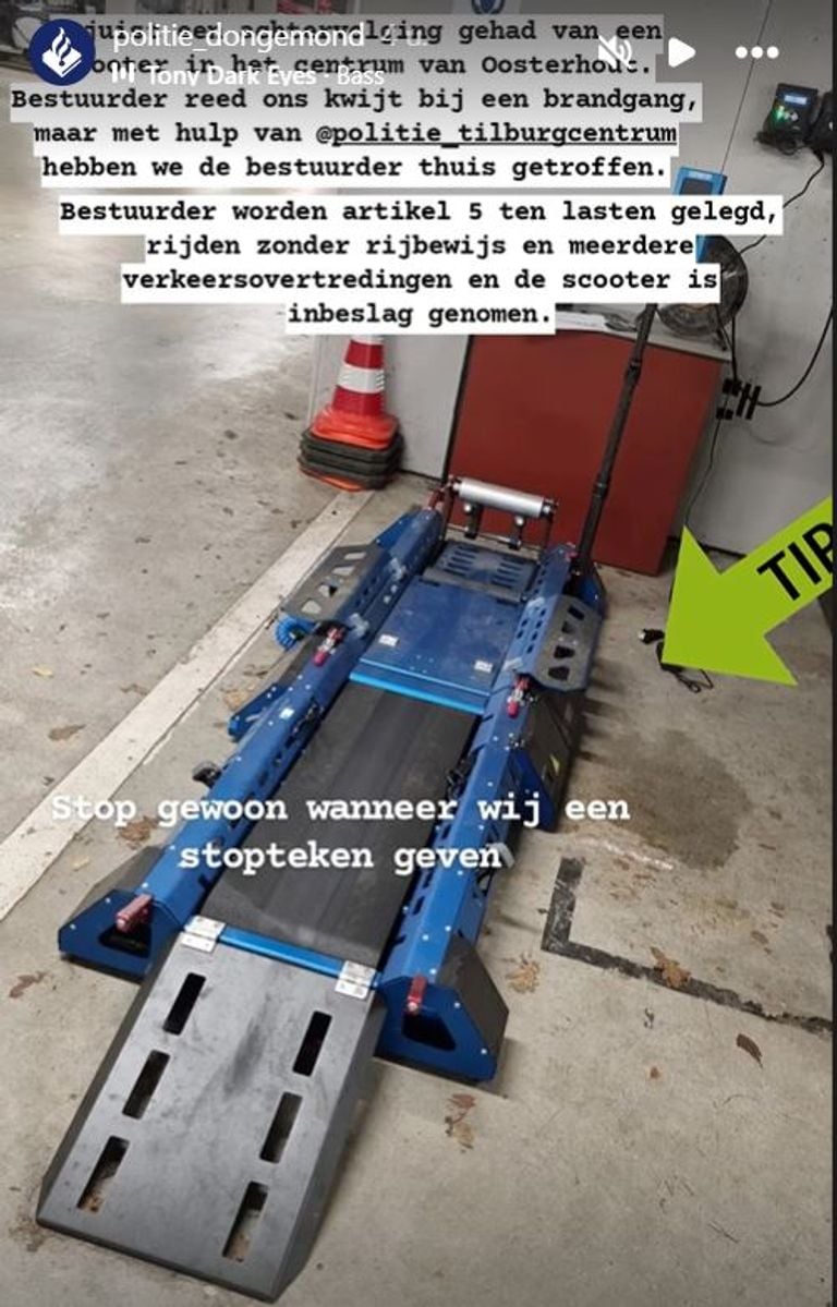 Foto: Instagram politie Dongemond