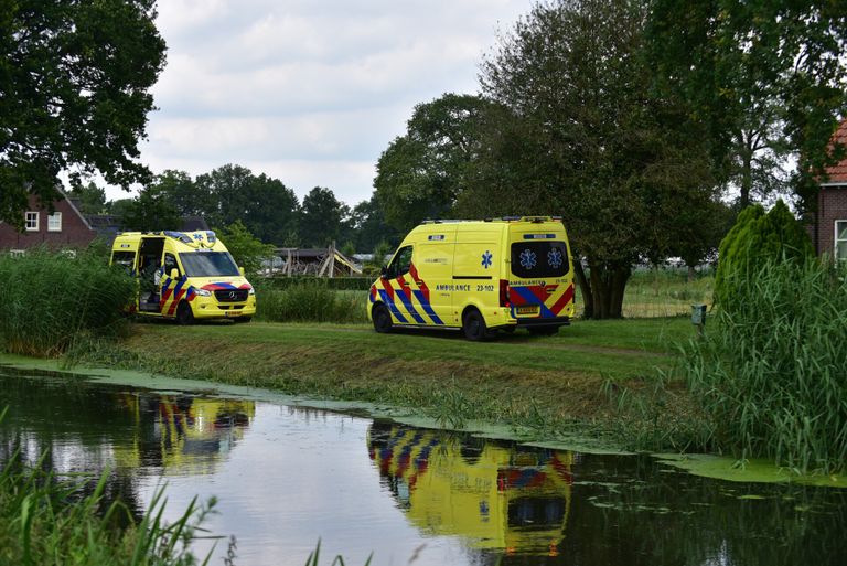 Persoon te water (foto: Johan Bloemers/SQ Vision).